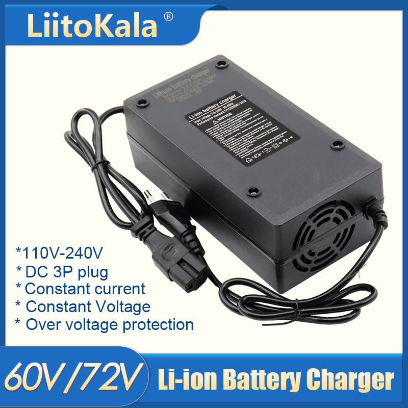 84V 20A Smart Charger - 60V/72V 5A Li-ion lityum pil şarj