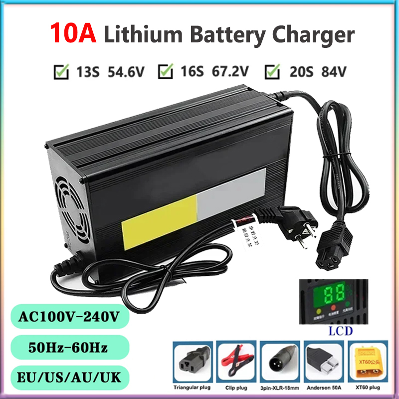 84V 20A Smart Charger - 10A 48V 60V 72V lityum pil
