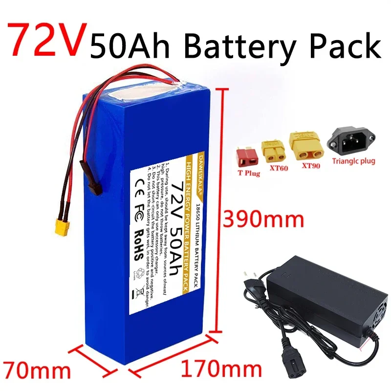 72V 18650 Pil paketi 50Ah Elek - 60V 50Ah Electric Scooter Battery incelemesi ve fiyatı